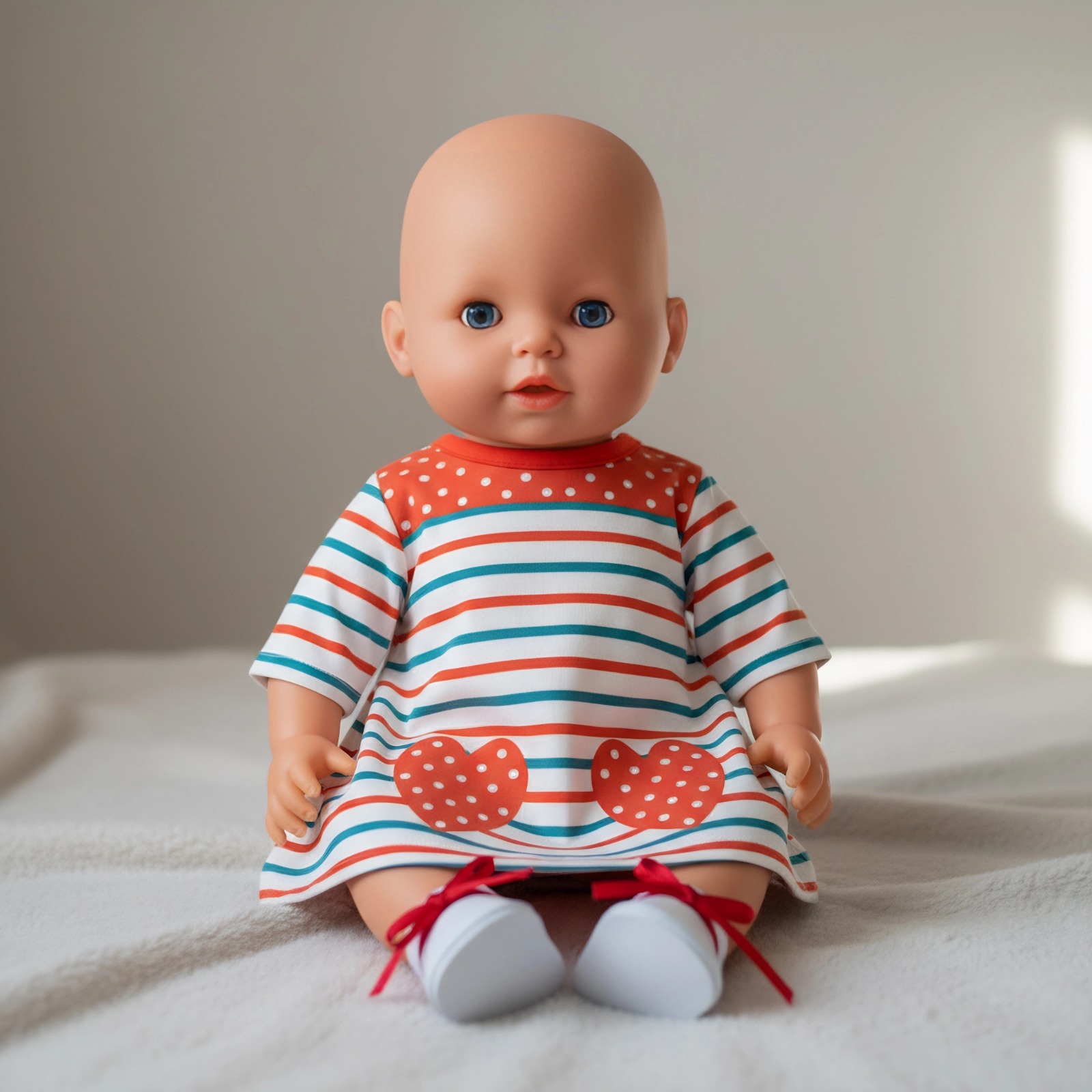 Cute Dress For 43 Cm Baby Doll - Baby Xmas Clothing review and price