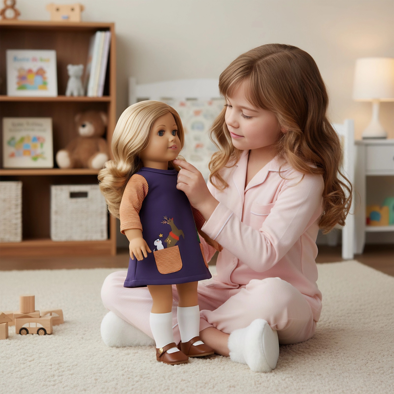 Cute Dress For 43 Cm Baby Doll - Baby Xmas Clothing review and price